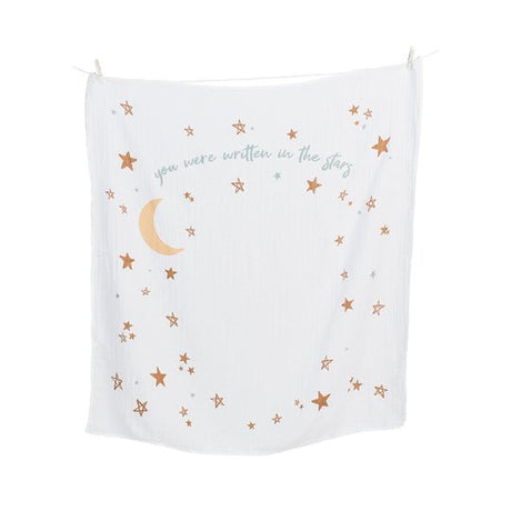 Lulujo Written in the Stars - Milestone Blanket - Princess and the Pea