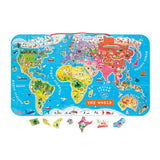 Magnetic World Puzzle Map- English - Princess and the Pea