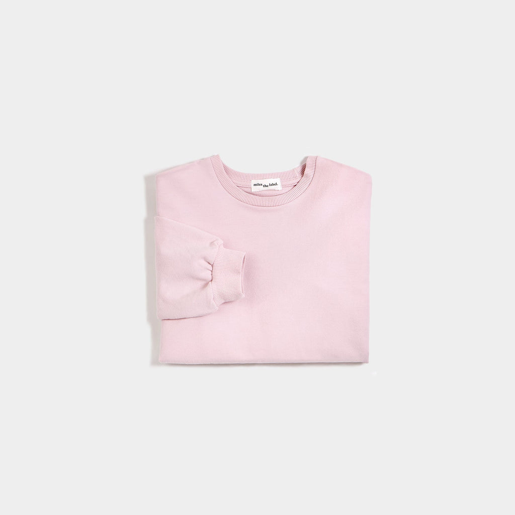 "Miles Basics" Cloudy Pink Girl's Sweatshirt - Princess and the Pea