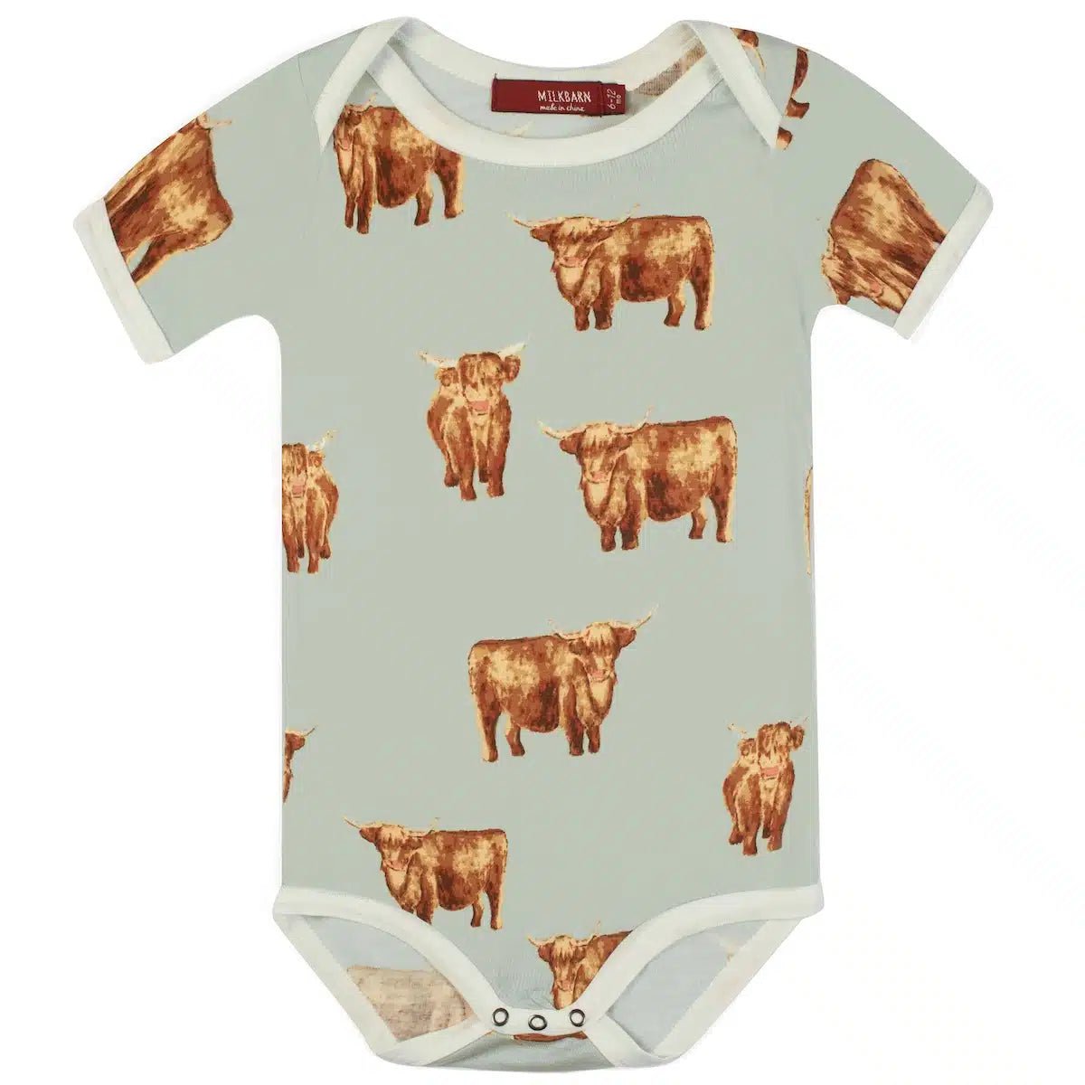 Milkbarn Bamboo One Piece Highland Cow - Princess and the Pea