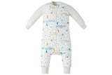 Nest Designs 1.0 TOG Bamboo Long Sleeve Footed Sleep Bag - Stars White - Princess and the Pea