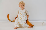 Nest Designs Raglan Bamboo Pima Short Sleeve Footed Sleep Bag 0.6 TOG - The Lion and The Mouse - Princess and the Pea