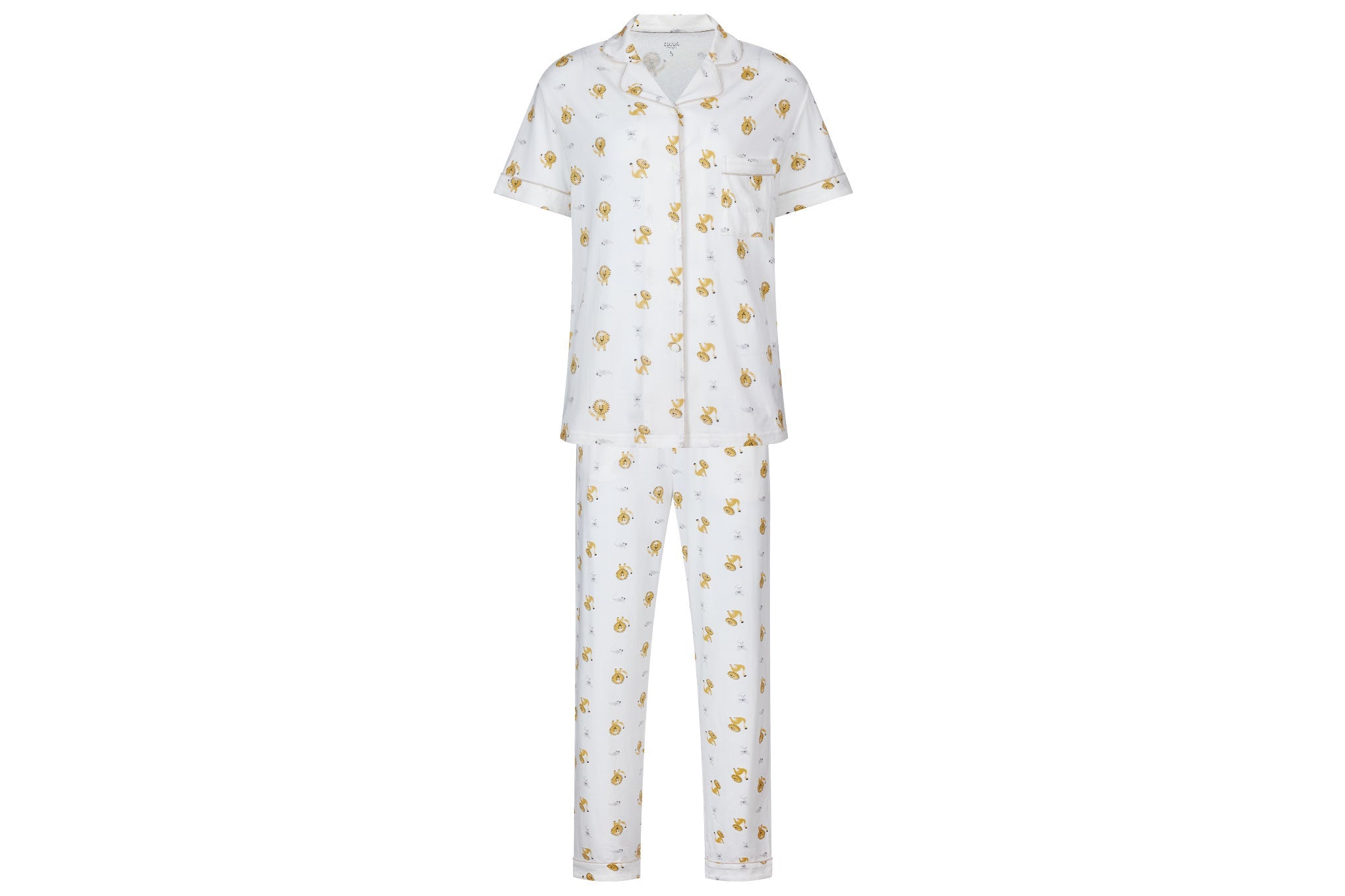 Girls Jersey Pajamas Short Sleeve Long Sleep Nightwear Pajama Set PJs
