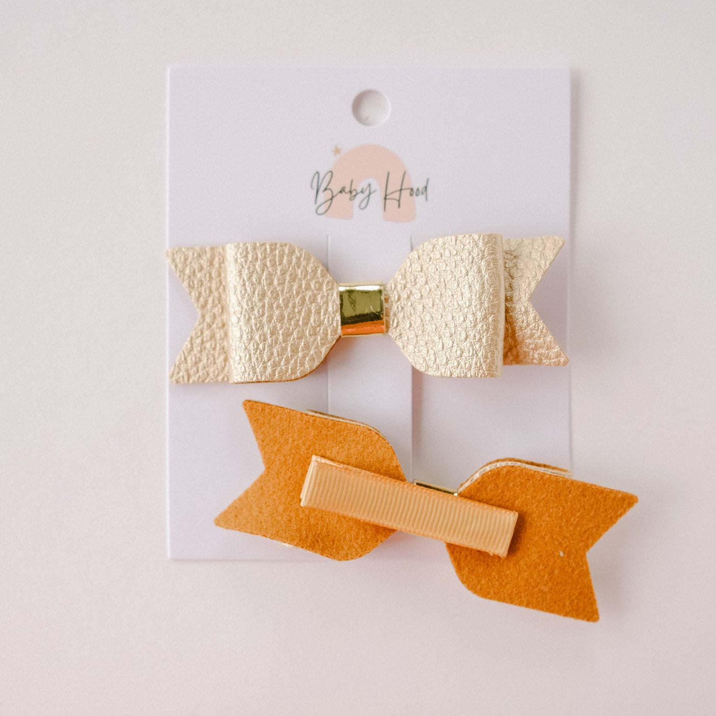 Olivia Classic Bow Hair Clip Set - Princess and the Pea