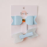 Olivia Classic Bow Hair Clip Set - Princess and the Pea