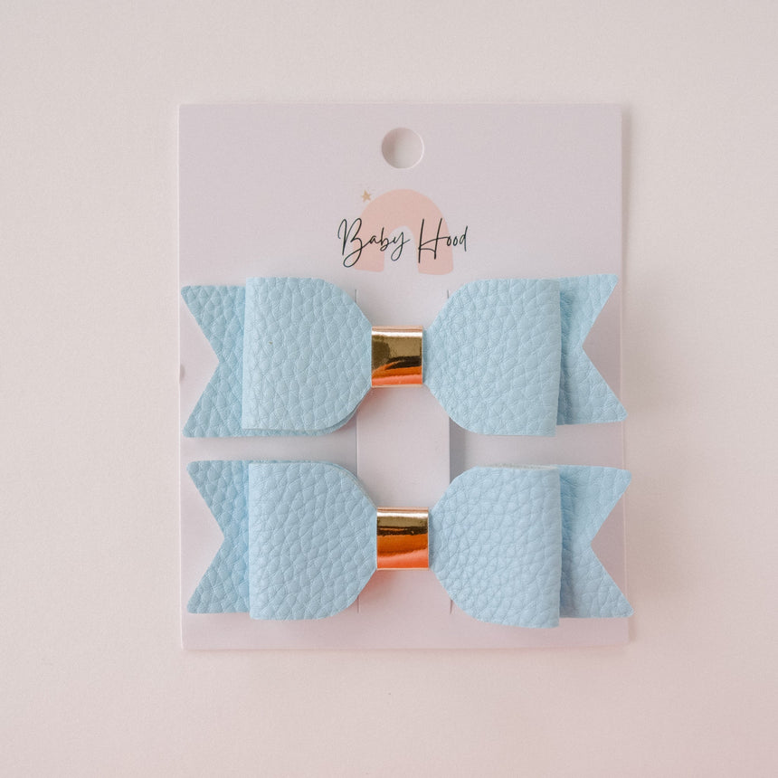 Olivia Classic Bow Hair Clip Set - Princess and the Pea