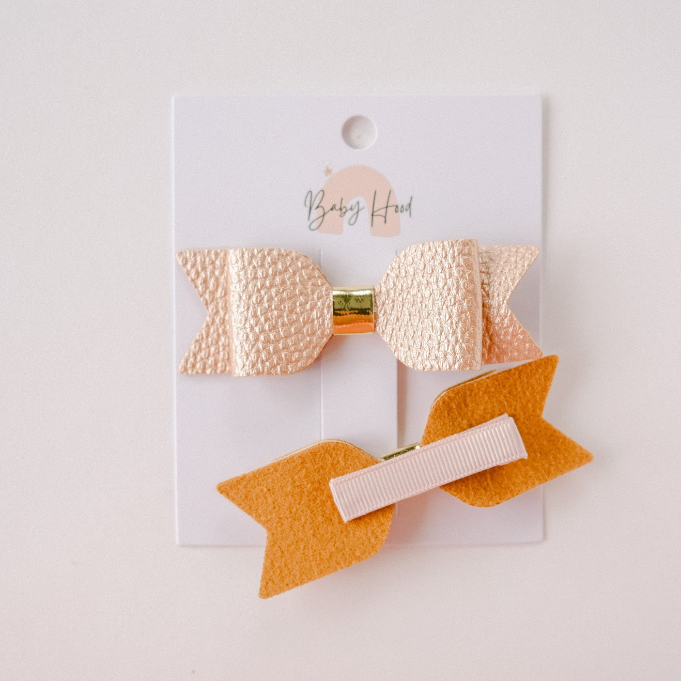 Olivia Classic Bow Hair Clip Set - Princess and the Pea