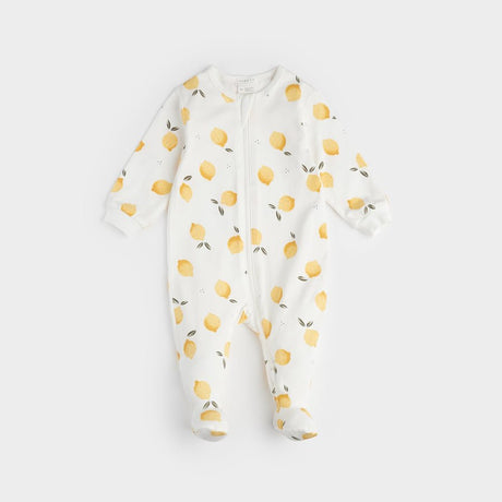 Petit Lem Lemon Print Sleeper - Princess and the Pea