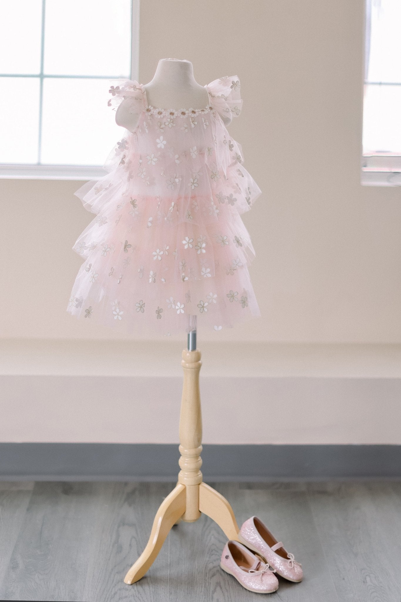 PETITE HAILEY Daisy Layered Tutu Pink - Princess and the Pea