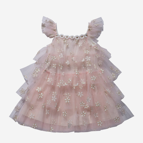 PETITE HAILEY Daisy Layered Tutu Pink - Princess and the Pea