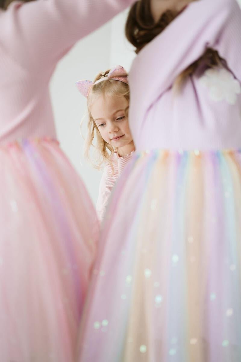 PETITE HAILEY Daisy Ombre Tutu Dress - Purple - Princess and the Pea