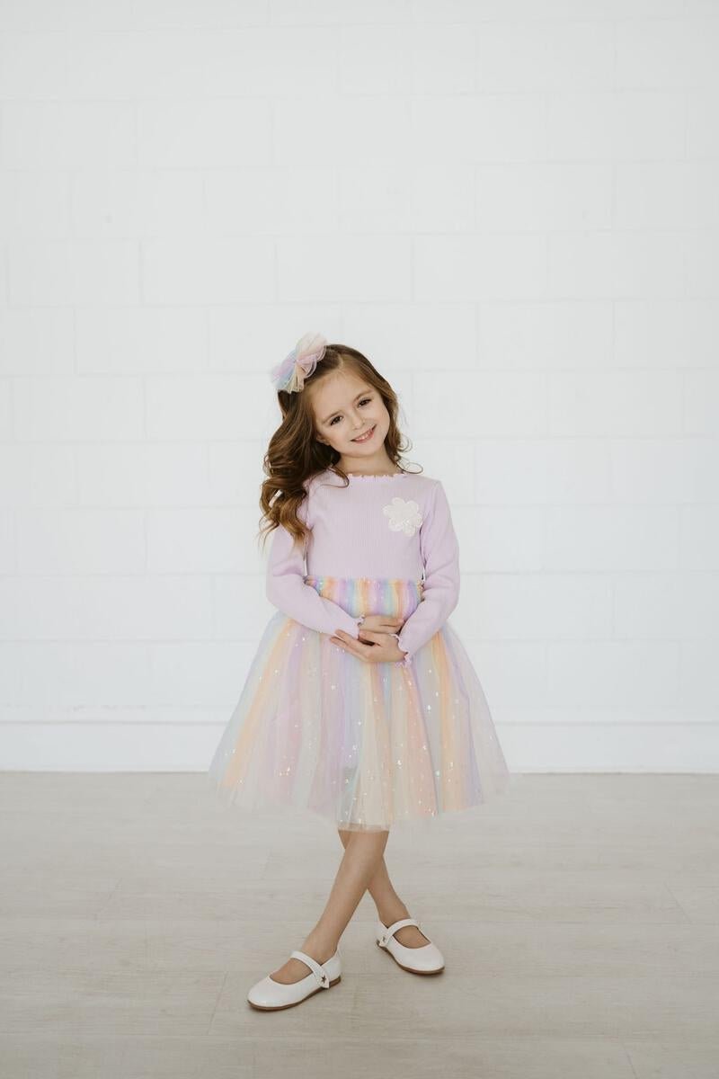 PETITE HAILEY Daisy Ombre Tutu Dress - Purple - Princess and the Pea