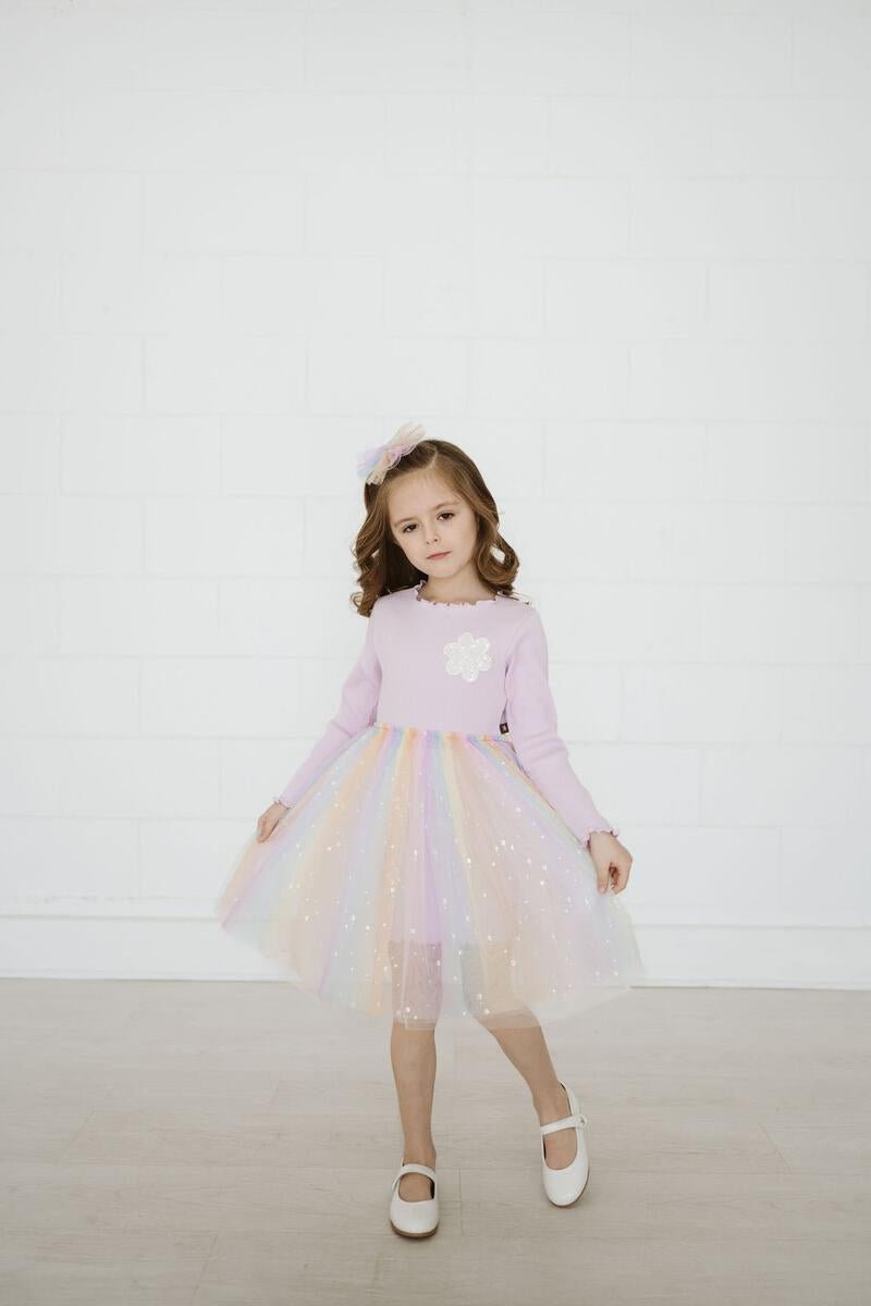 PETITE HAILEY Daisy Ombre Tutu Dress - Purple - Princess and the Pea