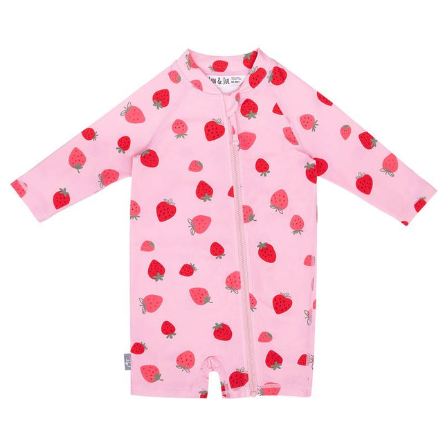 Pink Strawberry | 1-pc Girls' UV Suimsuit - Princess and the Pea