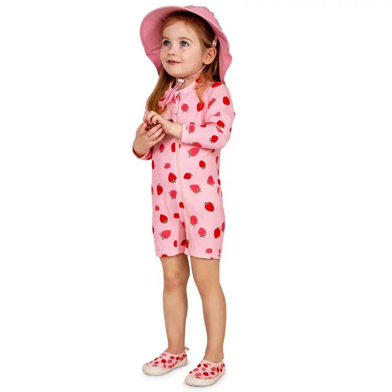 Pink Strawberry | 1-pc Girls' UV Suimsuit - Princess and the Pea