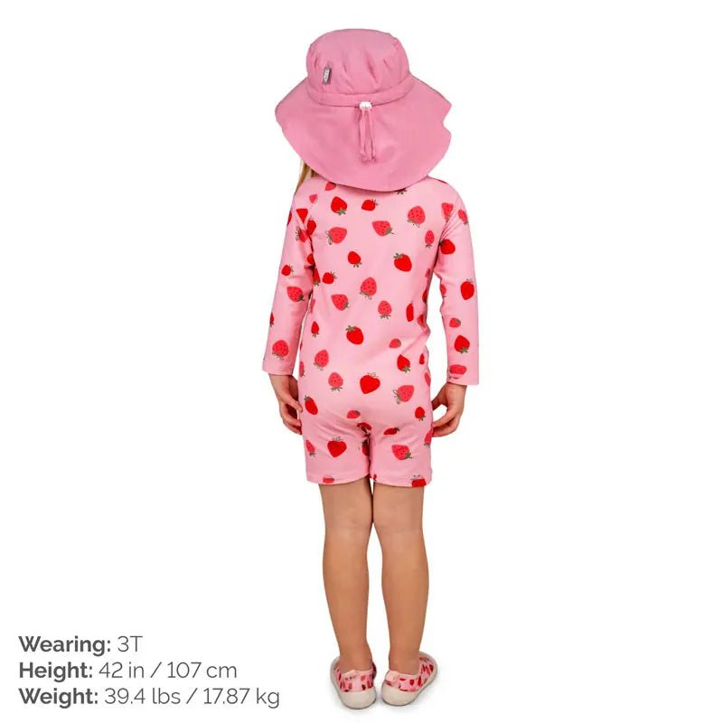 Pink Strawberry | 1-pc Girls' UV Suimsuit - Princess and the Pea