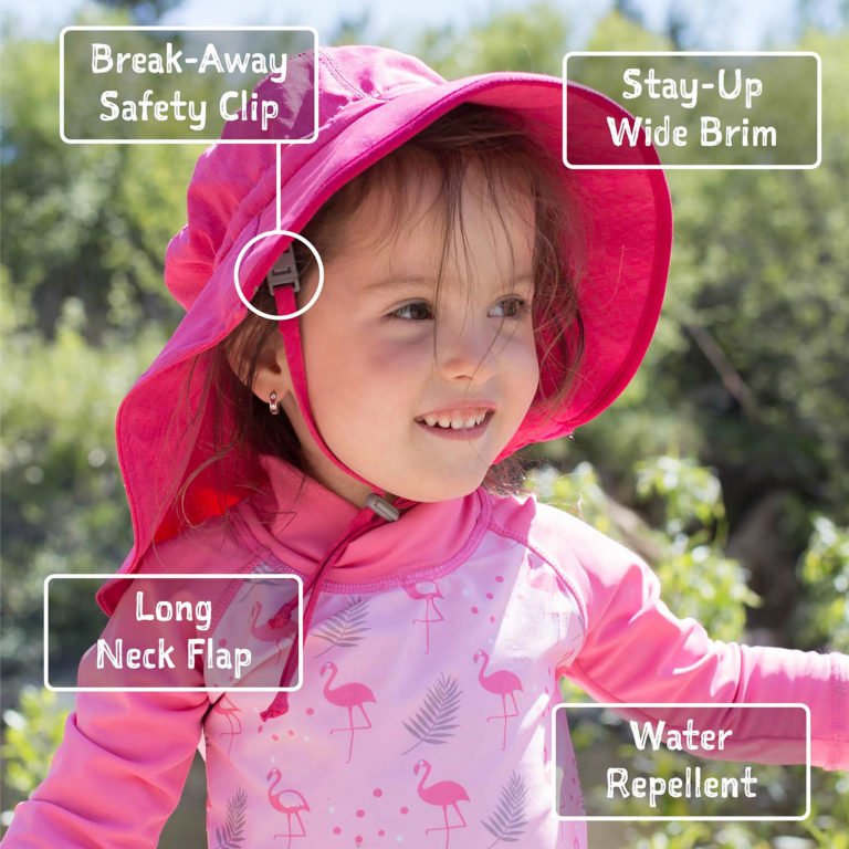 Pink Strawberry Aqua-Dry Adventure Hat - Princess and the Pea