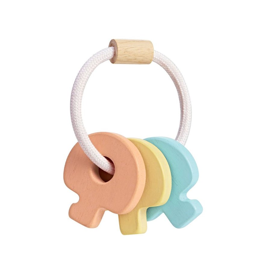 PlanToys Baby Key Rattle - Pastel - Princess and the Pea