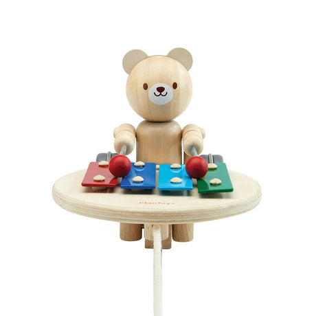 PlanToys Pull Along Musical Bear - Princess and the Pea