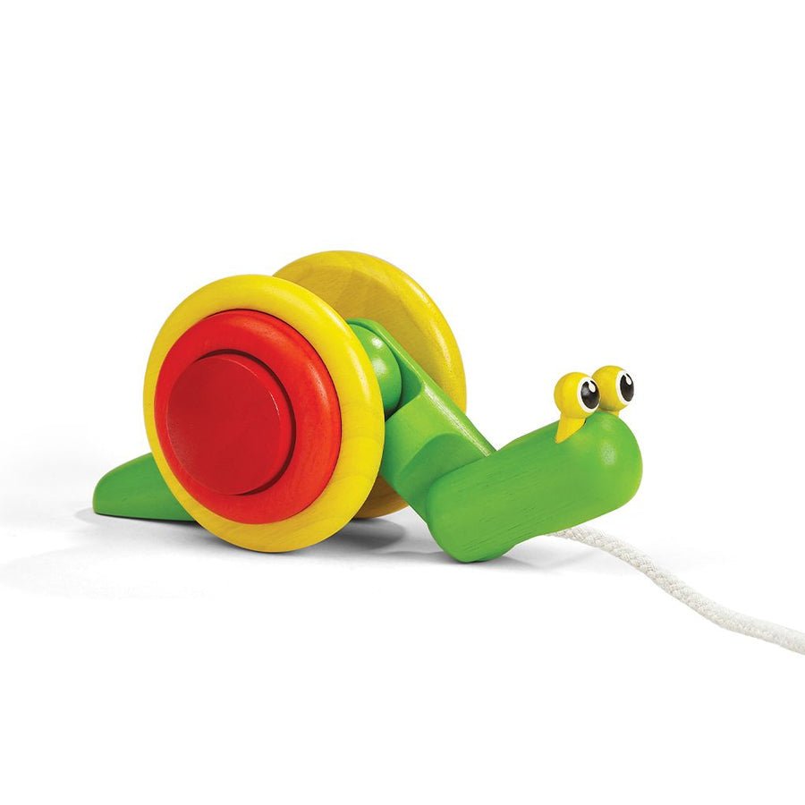 PlanToys Pull Along Snail - Princess and the Pea