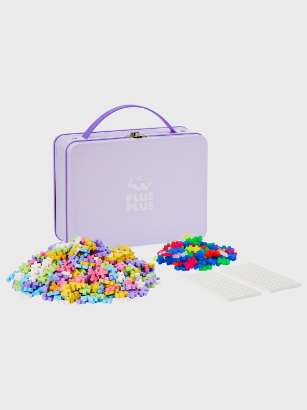 PlusPlus Metal Suitcase - Pastel - 600 pcs - Princess and the Pea