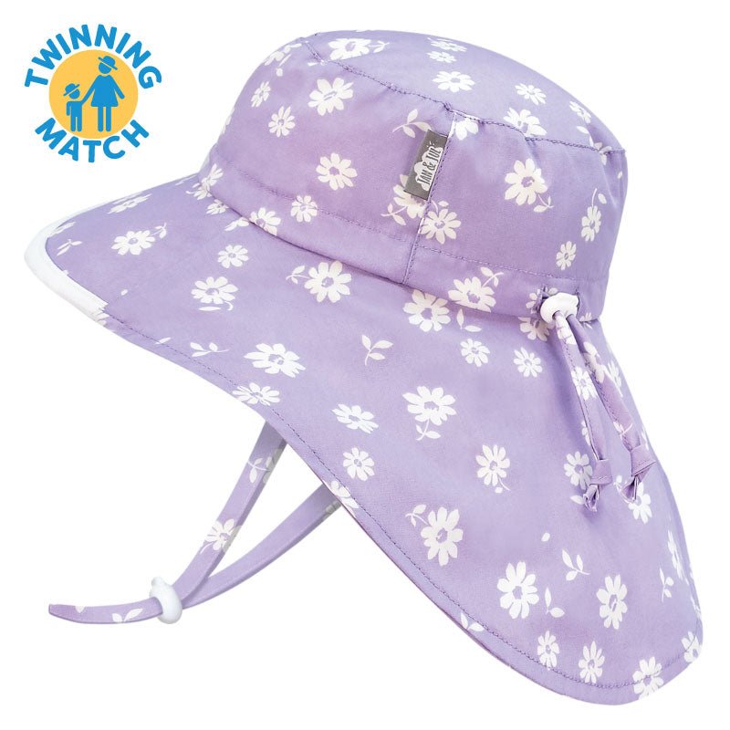Purple Daisy - Adult Cotton Adventure Hat – Princess and the Pea