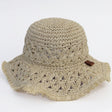 Raffia Hat in Sand - Princess and the Pea