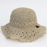 Raffia Hat in Sand - Princess and the Pea