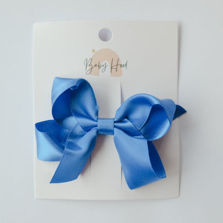 Satin Ribbon Bow - 3.5 X 2.5 Inches - Royal Blue - Princess and the Pea