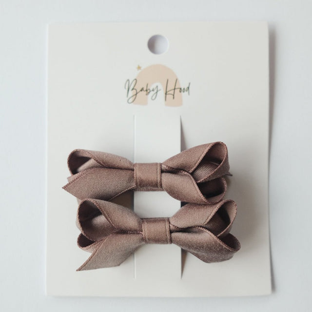 Silky Bow Duo - Mocha - Princess and the Pea