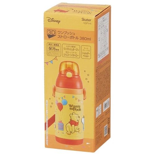 Skater Die-Cut Straw Bottle with Straw, Water Bottle, Winnie the Pooh,  Disney 11.8 fl oz (350 ml) – TOKOTOKO MALL