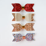 Sophia Classic Glitter Bow Hair Clip Set - Princess and the Pea