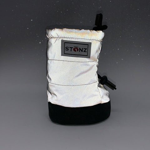 Stonz - Baby/Toddler Puffer Booties - Reflective Silver - Princess and the Pea