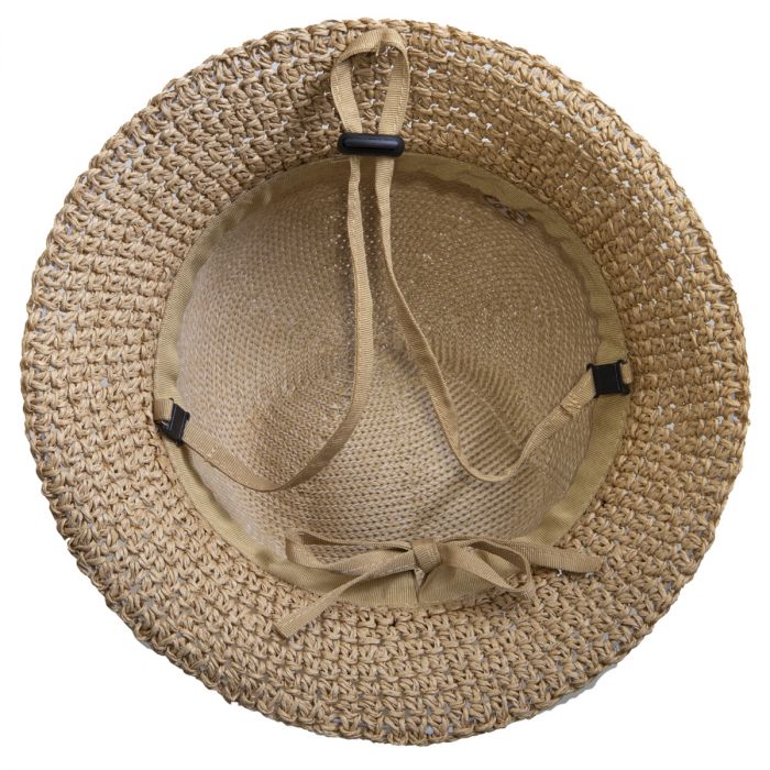 Straw Beach Hat in Tan - Princess and the Pea