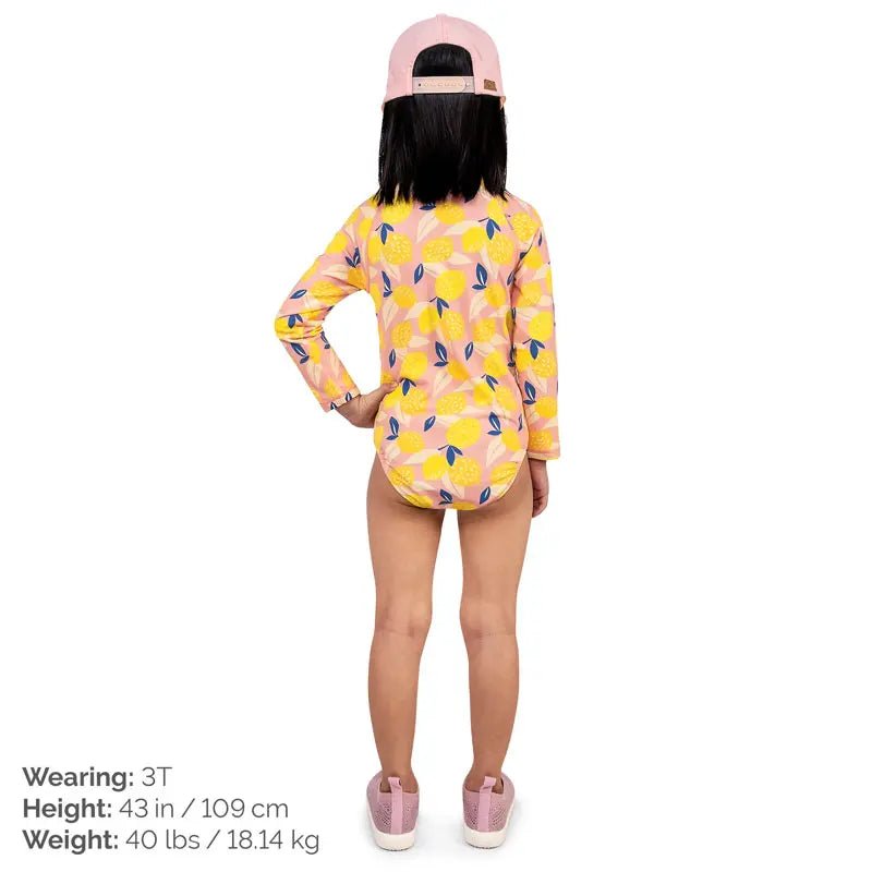 Summer Citrus | 1-pc Girls' UV Suimsuit - Princess and the Pea