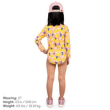 Summer Citrus | 1-pc Girls' UV Suimsuit - Princess and the Pea