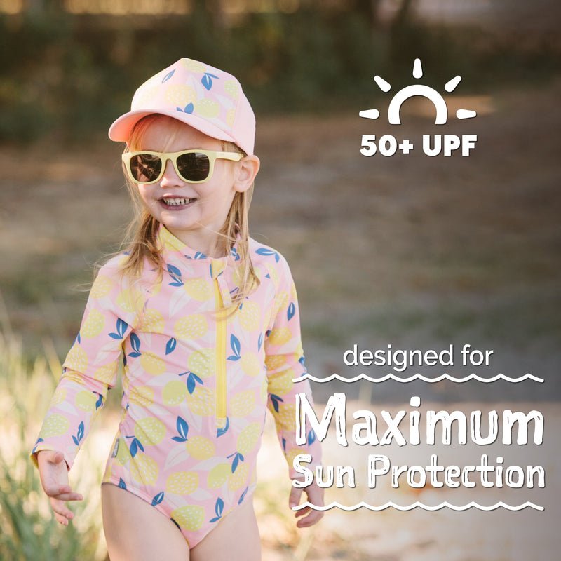 Summer Citrus | 1-pc Girls' UV Suimsuit - Princess and the Pea