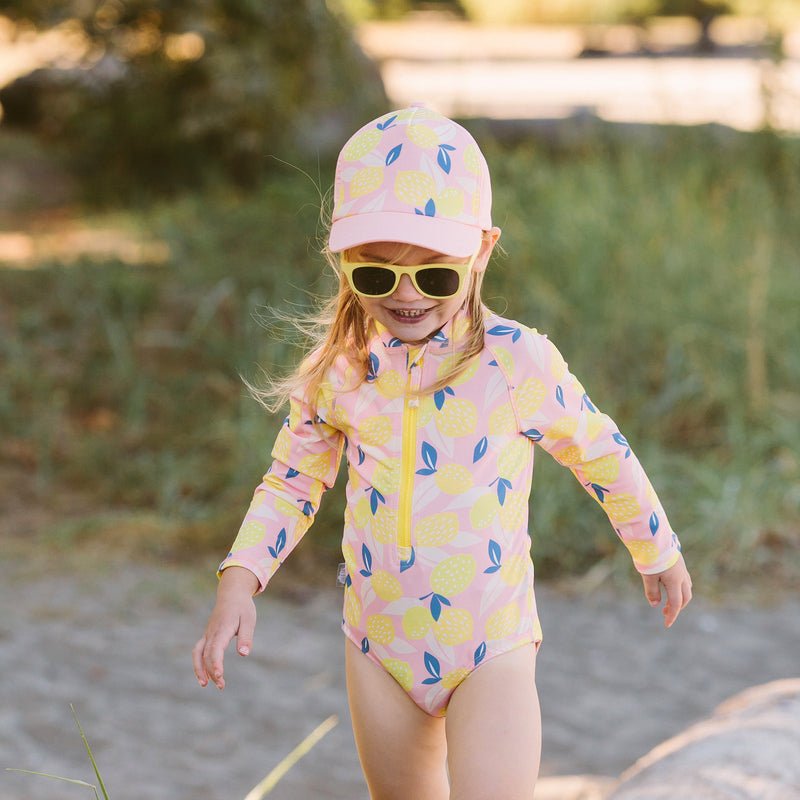 Summer Citrus | 1-pc Girls' UV Suimsuit - Princess and the Pea