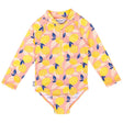 Summer Citrus | 1-pc Girls' UV Suimsuit - Princess and the Pea