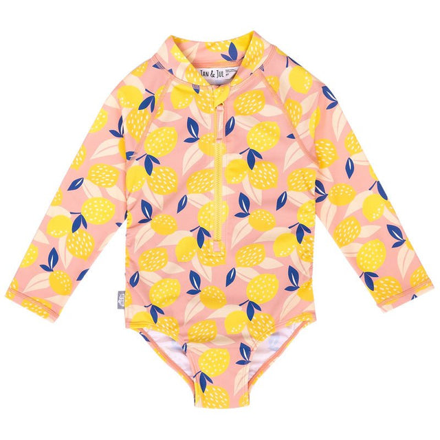 Summer Citrus | 1-pc Girls' UV Suimsuit - Princess and the Pea