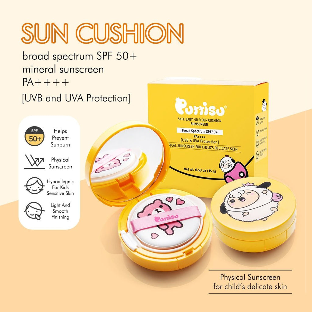 SUN CUSHION- Safe Baby Mild Sunscreen SPF 50+ - Princess and the Pea