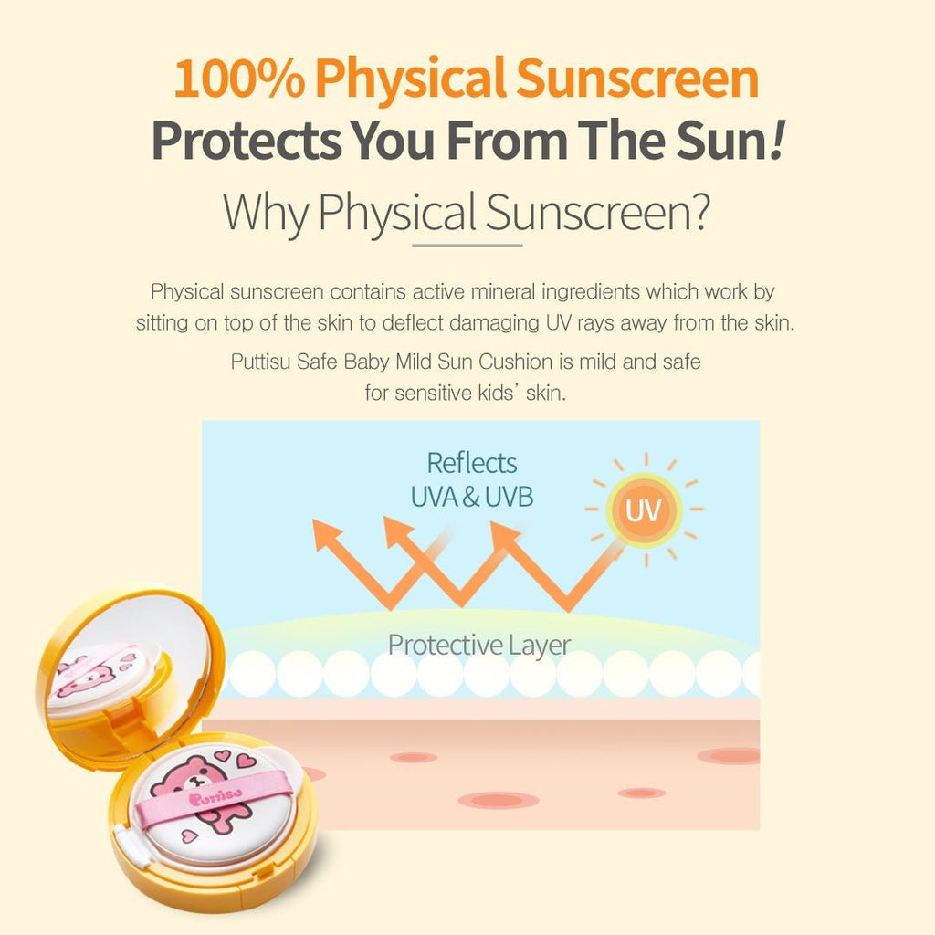SUN CUSHION- Safe Baby Mild Sunscreen SPF 50+ - Princess and the Pea