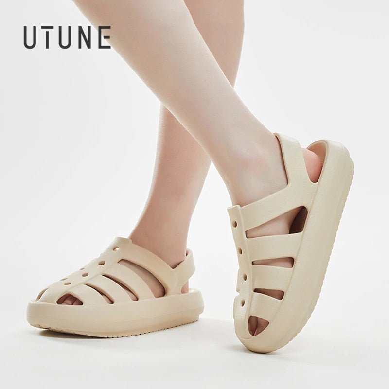 UTUNE Roman Sandal - Adult Cream White - Princess and the Pea