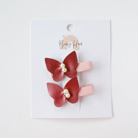 Vivian Butterfly Baby Hair Clip Set - Princess and the Pea